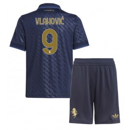 Juventus Dusan Vlahovic #9 Derde tenue Kids 2024-25 Korte Mouw (+ Korte broeken)